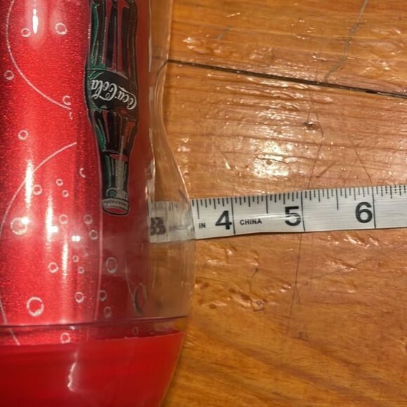 NWT Vintage Coca Cola Classic travel insulated mug w/metal insert & rubber straw - Picture 14 of 15